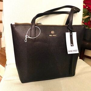 New black Nine West Tote Shoulder Bag